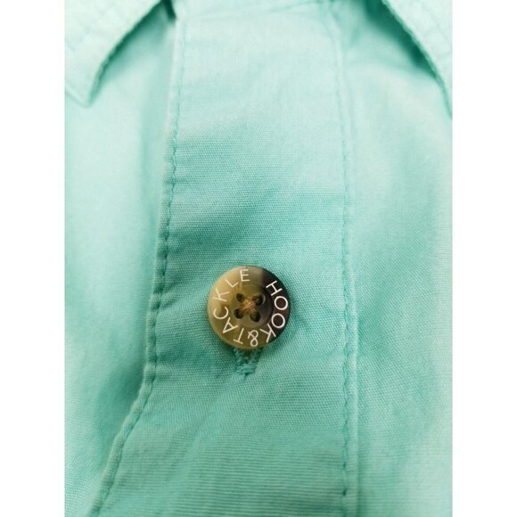 Hook and Tackle Mens fishing shirt XL Aqua Hi-Tech Fishing Shirt Vented-Pockets - Picture 6 of 16